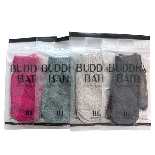 Buddha Bath Mitt - 4 Pack