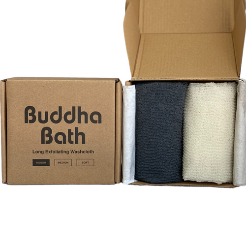 NEW Buddha Bath Extra Long Rough Exfoliate WashCloth