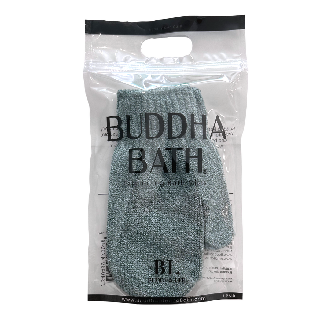 Buddha Bath Mitt  Sea Green